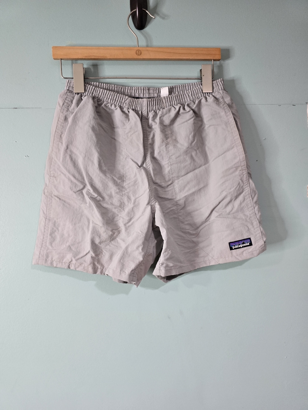 Patagonia Men's Netplus Shell Baggie Gray Lined Shorts  Xs Gorpcore